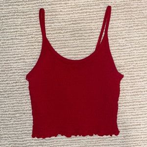 Red Cropped Camisole